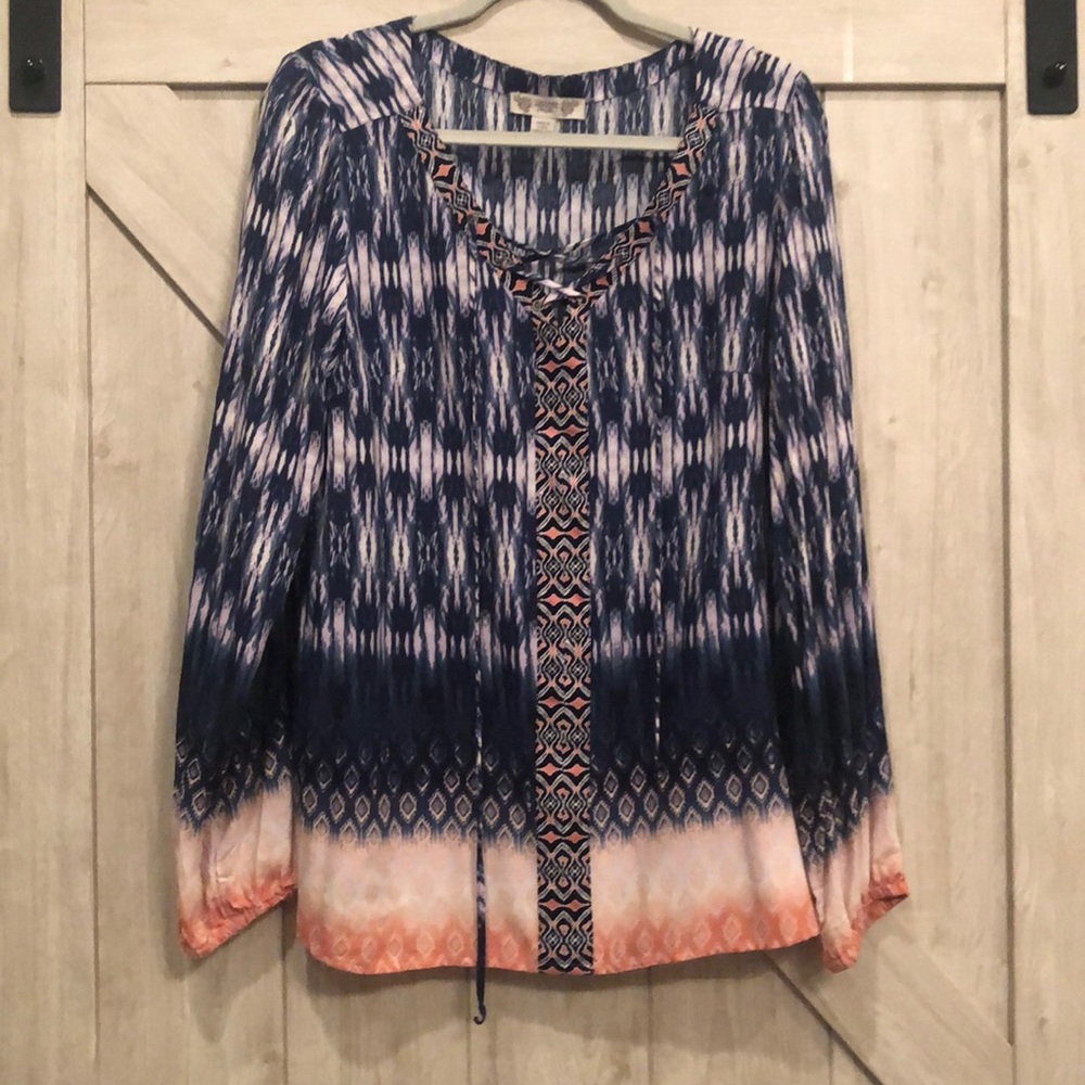 Vintage America Blues Long sleeve blouse